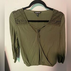 Express Olive Blouse